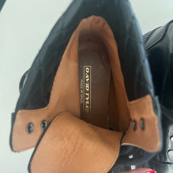 Brand new David Tyler black combat boots - Picture 2 of 5